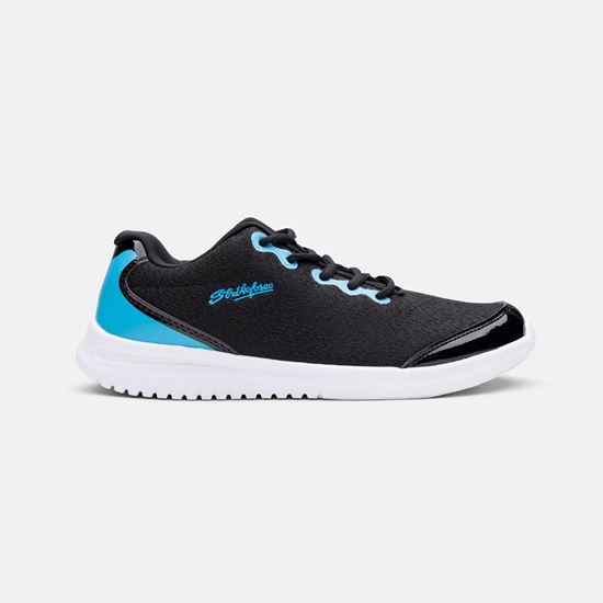 Picture of KR Strikeforce Women's Glitz Black Blue Bowling Shoes