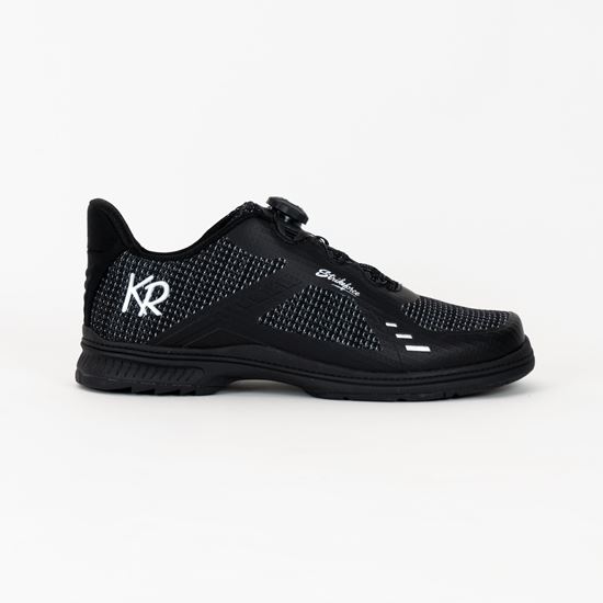 Picture of KR Strikeforce Men's Jet FT Black Silver Right Hand Bowling Shoes