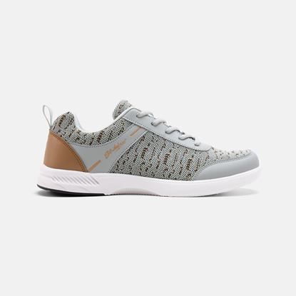 Picture of KR Strikeforce Men's Flyer Mesh Lite Grey Tan Bowling Shoes
