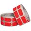Picture of Turbo Grip Strips Tape Red 1" Precut Fitting Tape 500 Count Roll