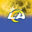 Picture of KR NFL LA Rams On Fire Bowling Towel
