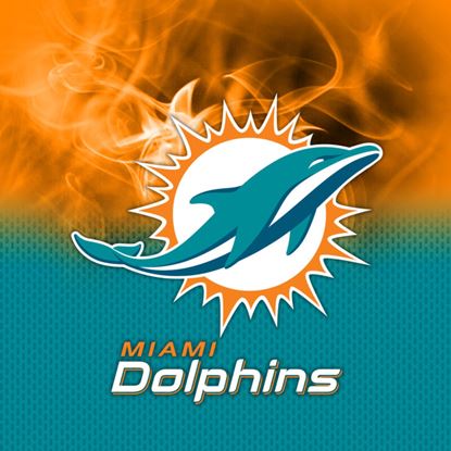 Picture of KR NFL Miami Dolphins On Fire Bowling Towel