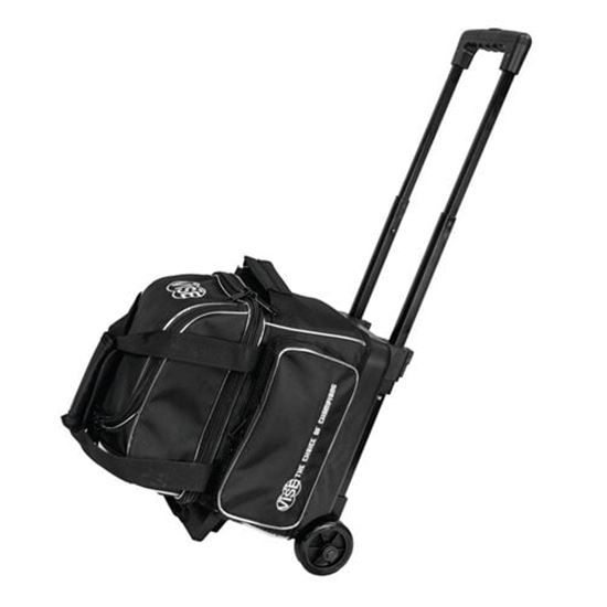 Picture of VISE 1 Ball Economy Single Roller Black Bowling Bag
