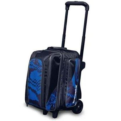 Picture of Brunswick Punisher Double 2 Ball Roller Blue Bowling Bag