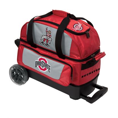 Picture of KR NCAA 2 Ball Double Roller Ohio State Buckeyes Bowling Bag
