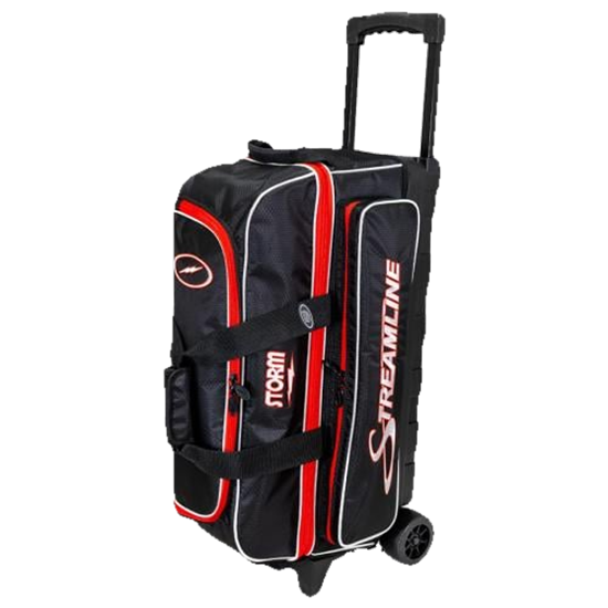 Picture of Storm Streamline 3 Ball Roller Hex Black Red Bowling Bag
