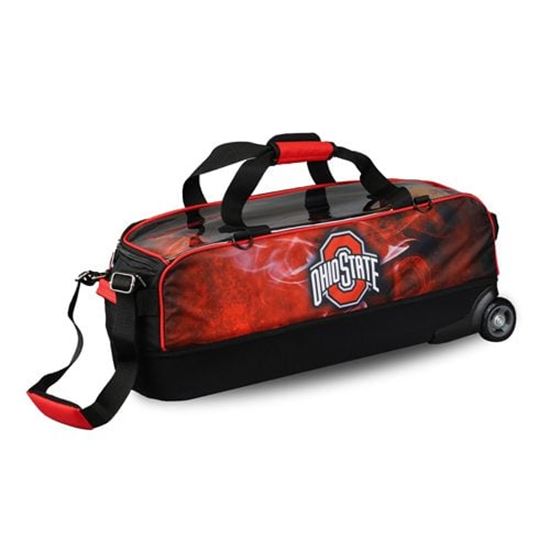 Picture of KR Ohio State Buckeyes Slim 3 Ball Triple Tote NCAA Bowling Bag