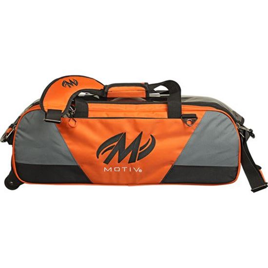 Picture of Motiv Ballistix 3 Ball Triple Tote Tangerine Bowling Bag