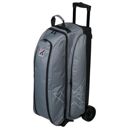 Picture of KR Hybrid X 3 Ball Triple Roller Charcoal Bowling Bag