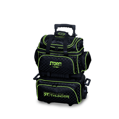 Picture of Storm 4 Ball Rolling Thunder Checkered Black Lime Bowling Bag