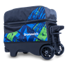 Picture of Brunswick Punisher Double 2 Ball Roller Blue Green Bowling Bag