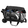 Picture of KR Cruiser 2 Ball Double Roller White Leopard Bowling Bag