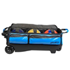Picture of KR Strikeforce Konvoy 3 Ball Triple Roller Black Caribbean Blue Bowling Bag