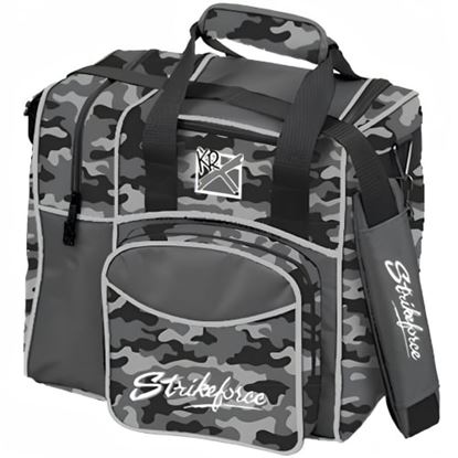 Picture of KR Flexx 1 Ball Single Tote Grey Camo Smoke Bowling Bag