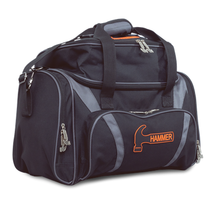 Picture of Hammer Premium Deluxe Grey Black Double Tote 2 Ball Bowling Bag