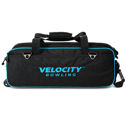 Picture of Velocity 3 Ball Triple Tote Black Teal Bowling Bag